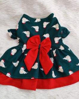 Cat Frock Flannel Fabric Dress (CFD001)
