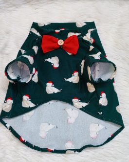 Cat Shirt Flannel Fabric Dress (CSD002)