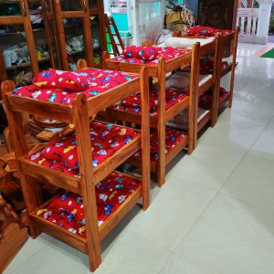 Cat Wooden Triple Bunk Bed (CTB001)