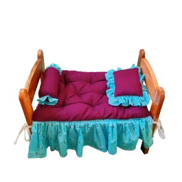 Cat Wooden Bed with Soft Cushion (CBC002)