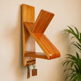 Wooden Helmet & key Holder (HKH001)