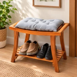 Wooden Shoe Rack Bench (SRB001)