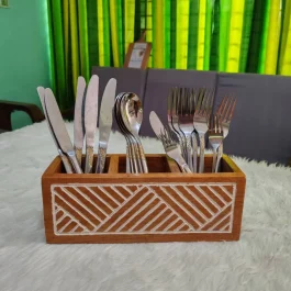 Wooden Cutlery Holder (WCH003)