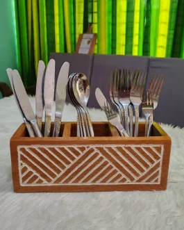 Wooden Cutlery Holder (WCH003)