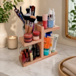 Wooden Cosmetic Organizer Shelf (WCO001)