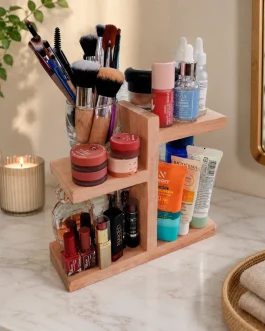 Wooden Cosmetic Organizer Shelf (WCO001)