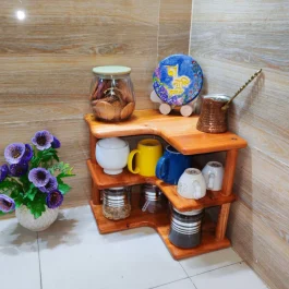 Wooden Corner Rack (WCR001)
