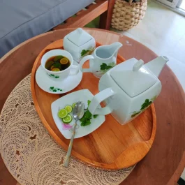 Wooden Oval Serving Tray (WST003-LM)