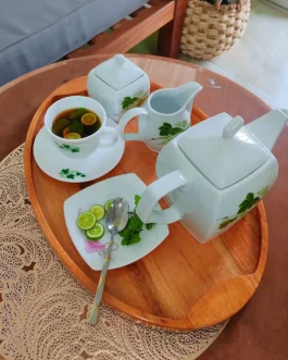 Wooden Oval Serving Tray (WST003-LM)