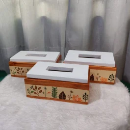 Wooden Tissue Holder Box (WTB001-P1)