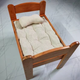 Cat Wooden Bed with Soft Cushion (CBC001-C2)