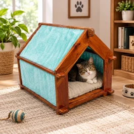 Cat Wooden House (CTH002-C3)