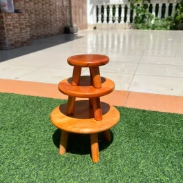 Mini Wooden Planet Stool Set (MSS001-LMS)