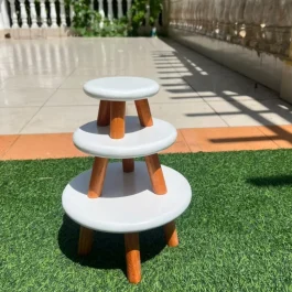 Mini Wooden Planet Stool Set (MSS001-P5-LMS)