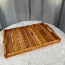 Wooden Rail Serving Tray (WST007-LMS)